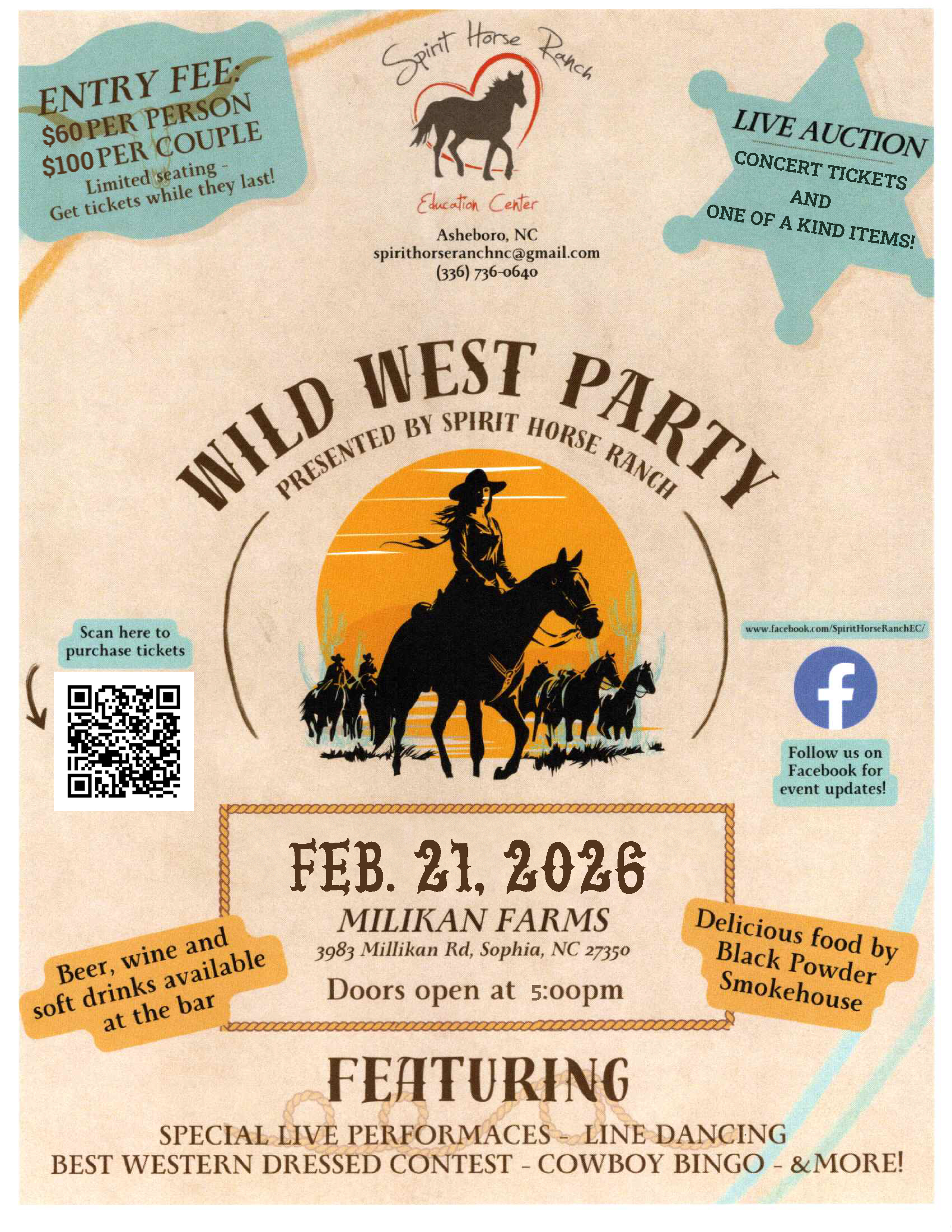 Wild West Party Flyer